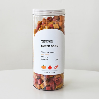 제로랩스 영양가득 져키 단호박&토마토&연어 1kg