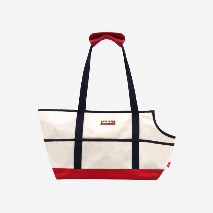 키니키니 ORIGINAL COLOR BLOCK CARRIER BAG-IVORY(캐리어백)