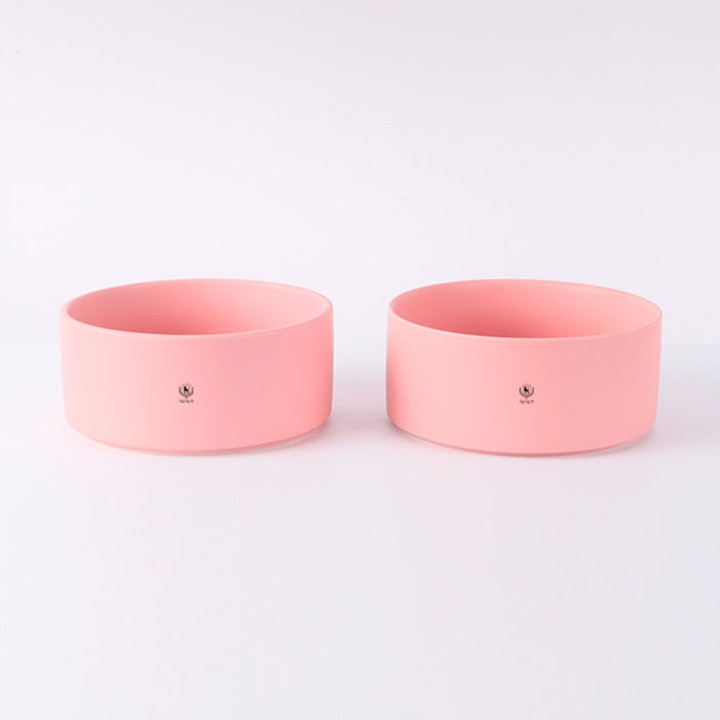 딩동펫 모던&마블 세라믹 식기 2구