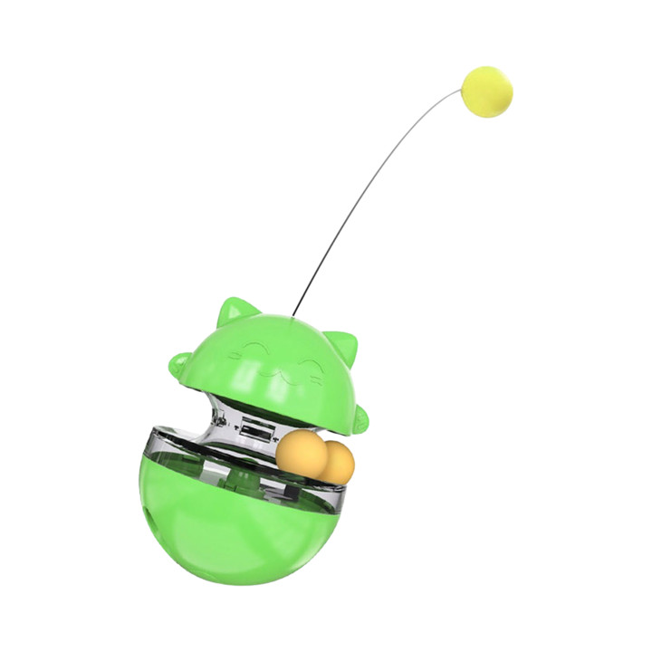 딩동펫 냥냥이 트랙 스낵볼 장난감 그린