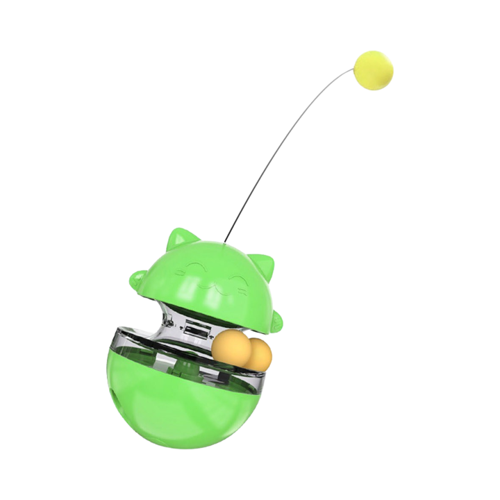 딩동펫 냥냥이 트랙 스낵볼 장난감 그린