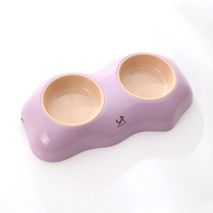 딩동펫 프라이 더블볼 2구 식기 퍼플