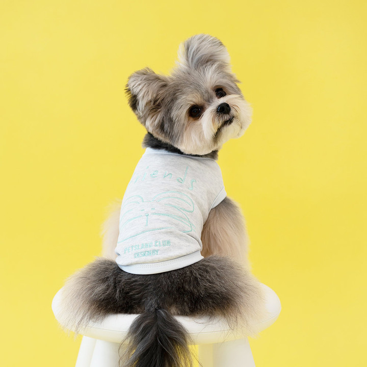 펫츠랜드 프렌즈티셔츠 그레이