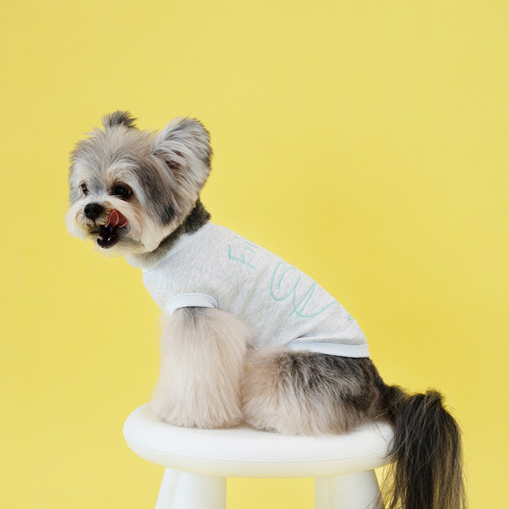 펫츠랜드 프렌즈티셔츠 그레이