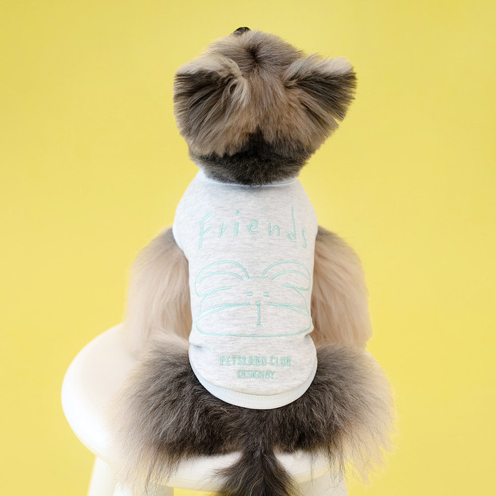 펫츠랜드 프렌즈티셔츠 그레이