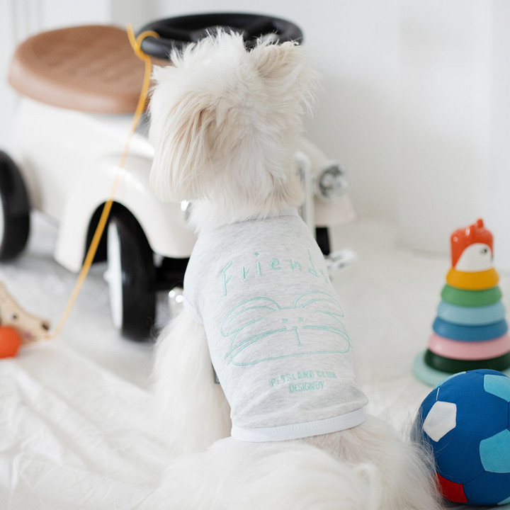 펫츠랜드 프렌즈티셔츠 그레이