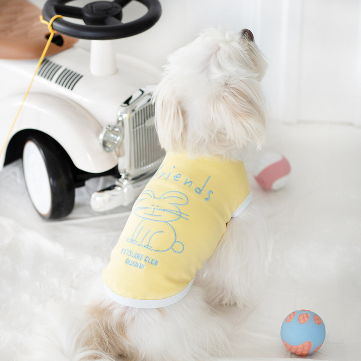 펫츠랜드 프렌즈티셔츠 옐로우