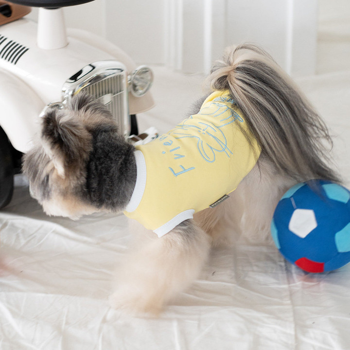 펫츠랜드 프렌즈티셔츠 옐로우