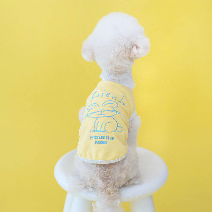 펫츠랜드 프렌즈티셔츠 옐로우