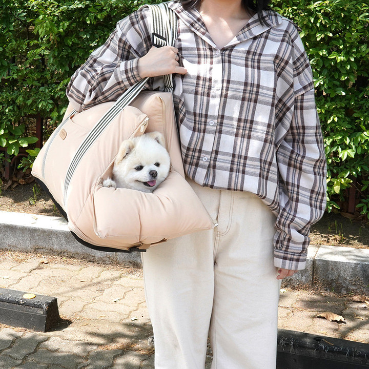 패리스독 스마일카시트 캐리어겸용 베이지 M