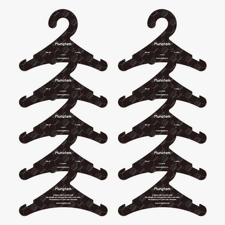 멍템 멍셔리 강아지 옷걸이 10개