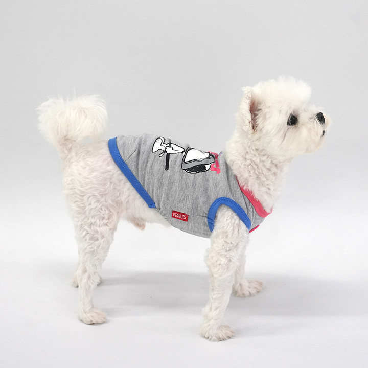 패리스독 피너츠 오리지널 티셔츠 그레이