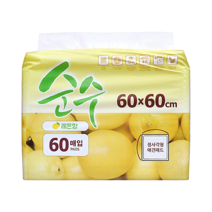 순수 정사각패드 중형 60매