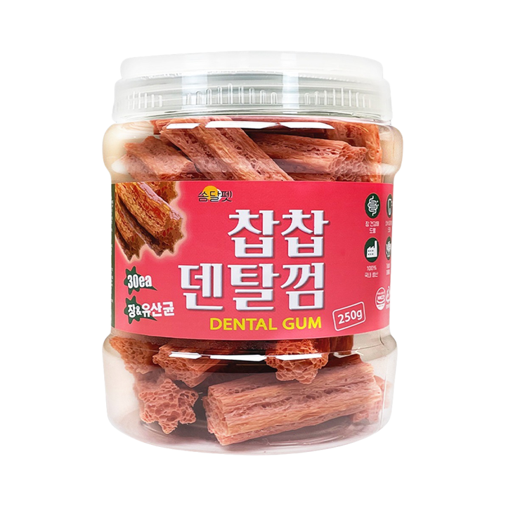 쏨달펫 찹찹 덴탈껌 장&유산균 30개입