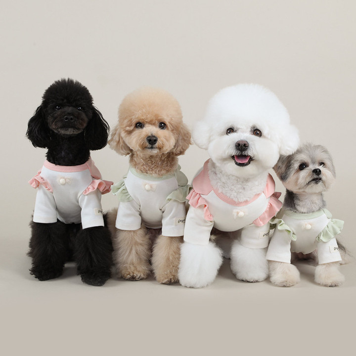 리토가토 오가닉 플라워버니 티셔츠 그린