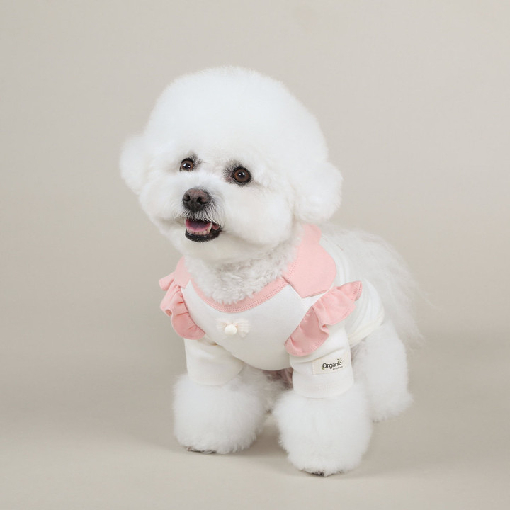 리토가토 오가닉 플라워버니 티셔츠 핑크