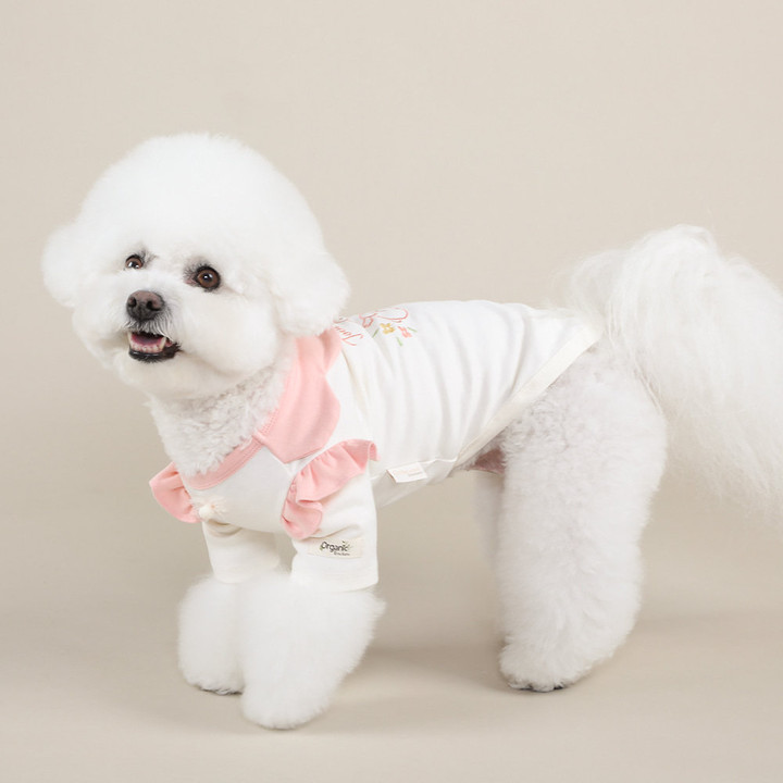 리토가토 오가닉 플라워버니 티셔츠 핑크