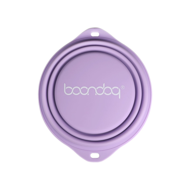 분독 실리콘 접이식 워터보울 퍼플