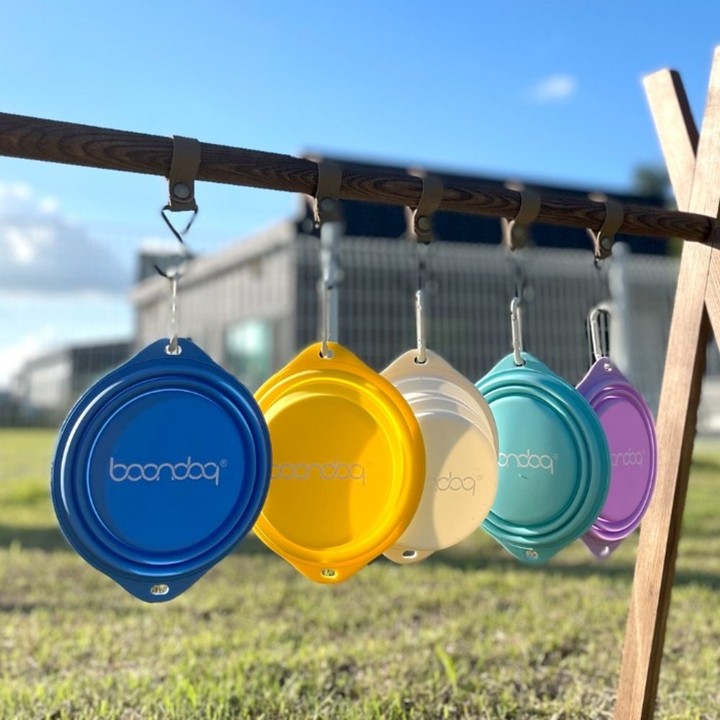 분독 실리콘 접이식 워터보울 퍼플