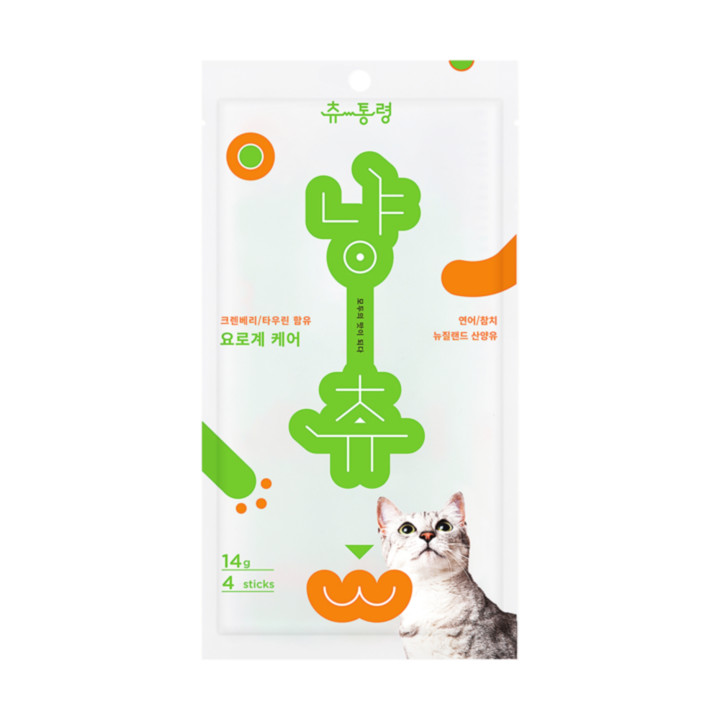 츄통령 냥츄 산양유스틱 구강케어 4개입