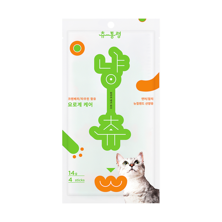 츄통령 냥츄 산양유스틱 구강케어 4개입