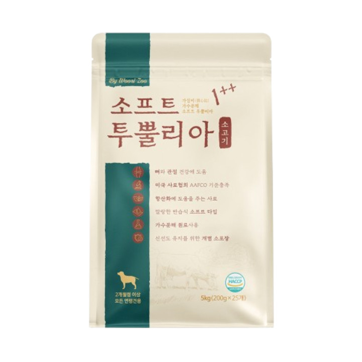 우리주 가수분해 소프트 투뿔리아 관절(소고기) 5kg