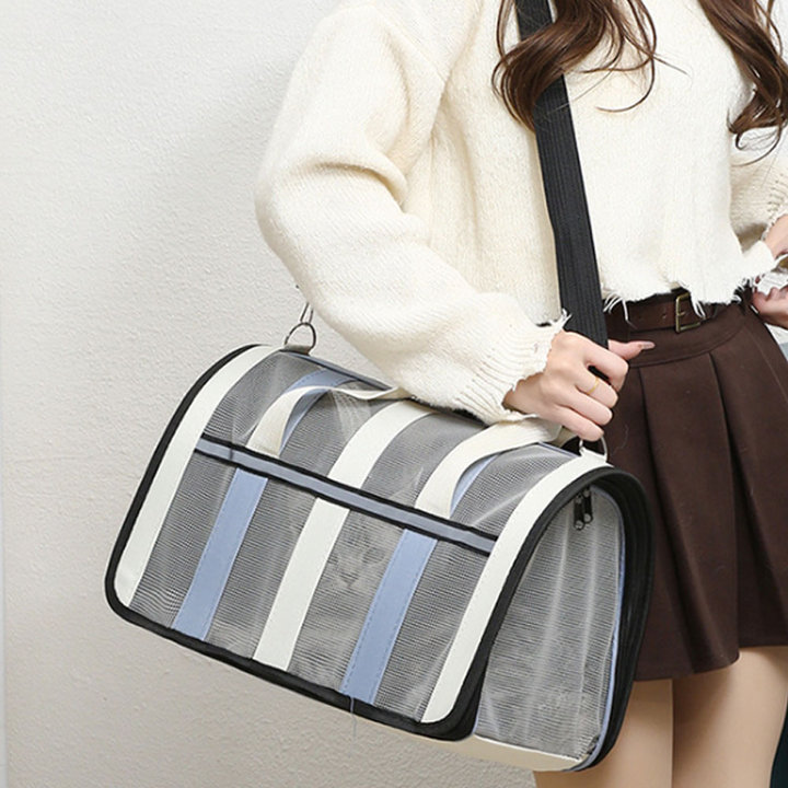 딩동펫 라인 다용도 통풍 메쉬 숄더백