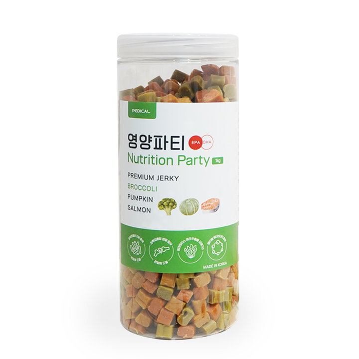 페디칼 영양파티 브로콜리+단호박+연어 1kg