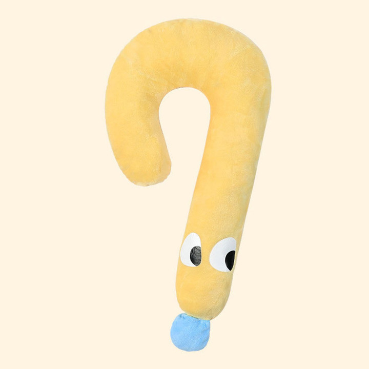 딩동펫 물음표 코튼 애착인형 목베개
