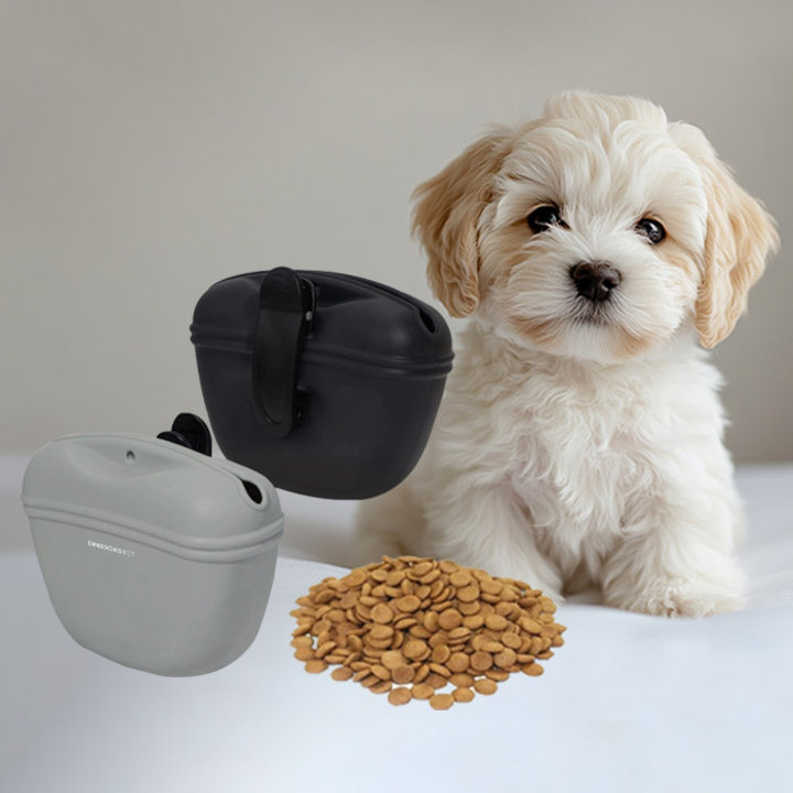 딩동펫 훈련 간식가방 자석 실리콘 트릿백