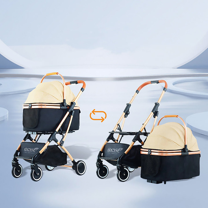 개과천선 멜로 반려동물 유모차 크림 옐로