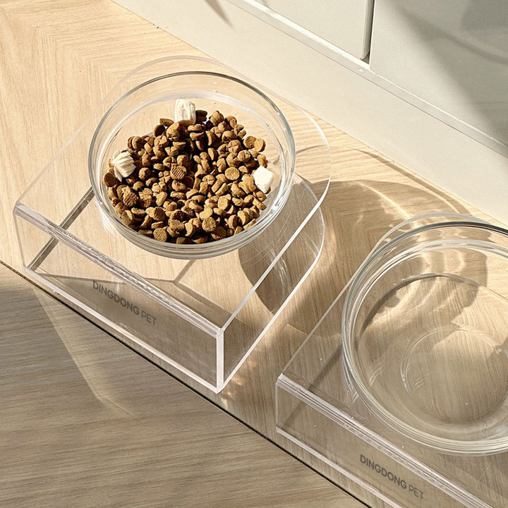 딩동펫 투명 글라스 보울 식기