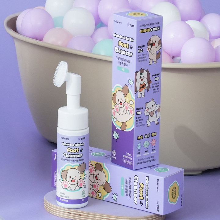 펫생각 데일리케얼 워터리스 버블 풋 클렌저 150ml