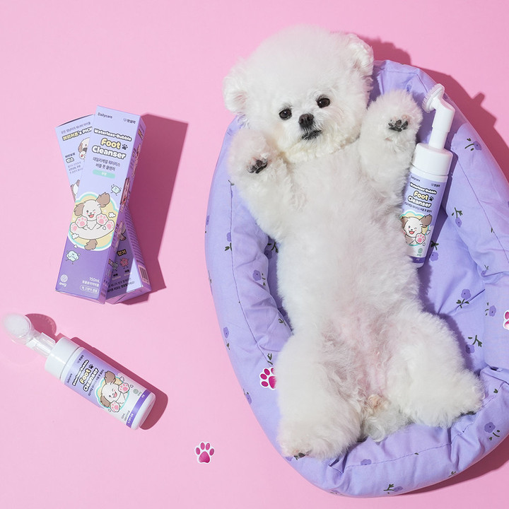 펫생각 데일리케얼 워터리스 버블 풋 클렌저 150ml