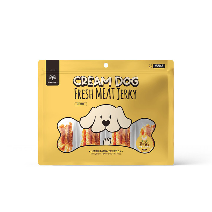 크림독 닭가슴살 건조 트위스트 300g