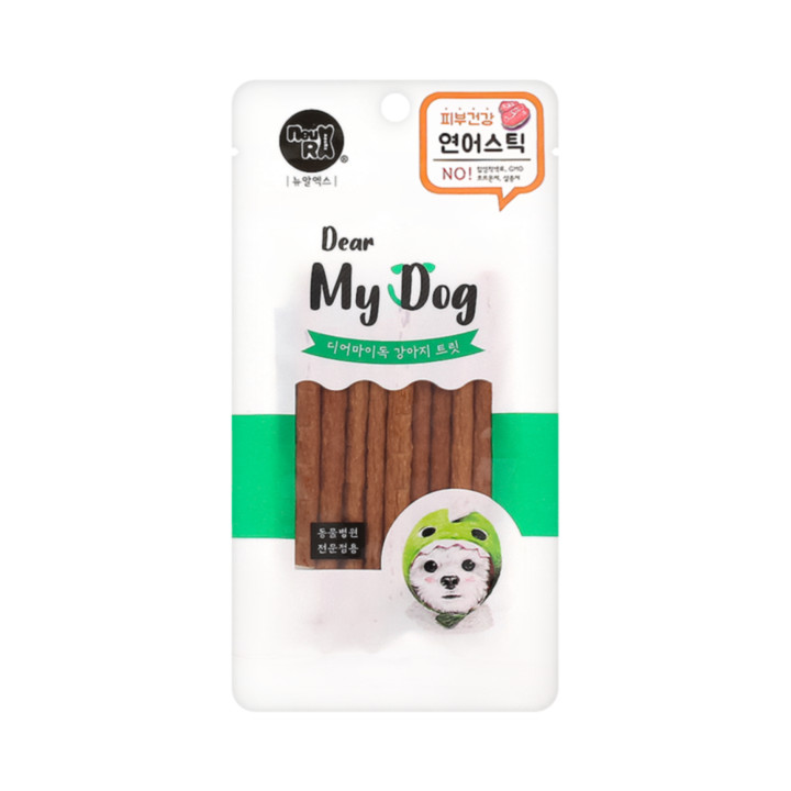 [유통기한 25.10.01] 뉴알엑스 디어마이독 쉐프 연어스틱 65g