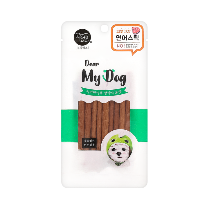 [유통기한 25.10.01] 뉴알엑스 디어마이독 쉐프 연어스틱 65g