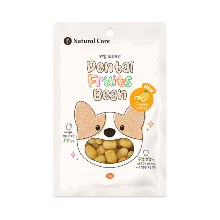 [유통기한 25.10.21] 네츄럴코어 덴탈 프루츠빈 바나나 50g