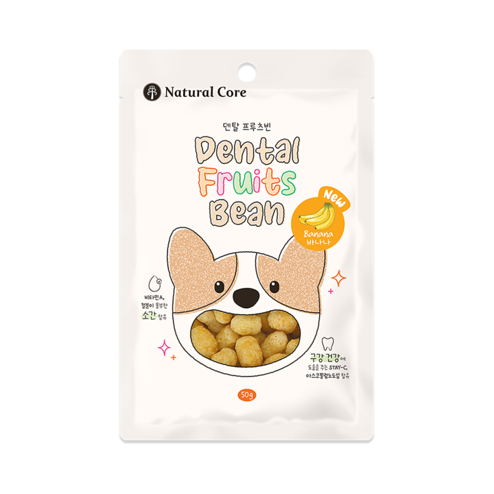 [유통기한 25.10.21] 네츄럴코어 덴탈 프루츠빈 바나나 50g