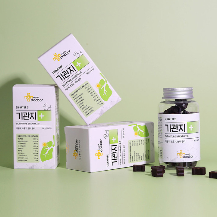 마이펫닥터 시그니처 2.0 호흡기&기관지 영양제 64정
