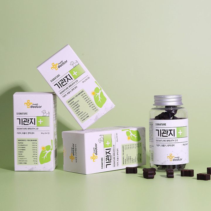 마이펫닥터 시그니처 2.0 호흡기&기관지 영양제 64정
