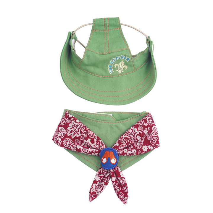 패리스독 아웃도어 스카프&모자세트 카키