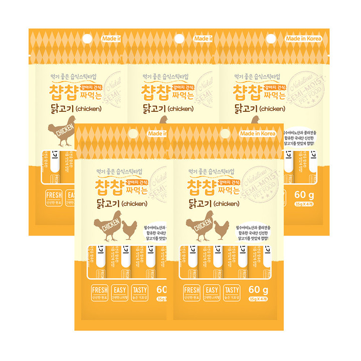 챱챱 닭고기 60g x 5개