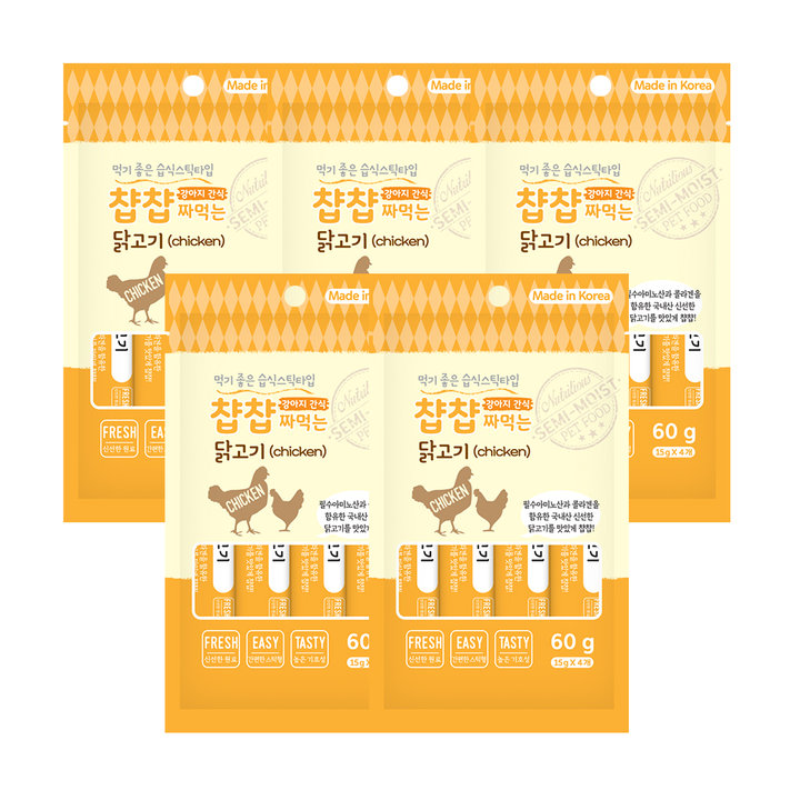 챱챱 닭고기 60g x 5개