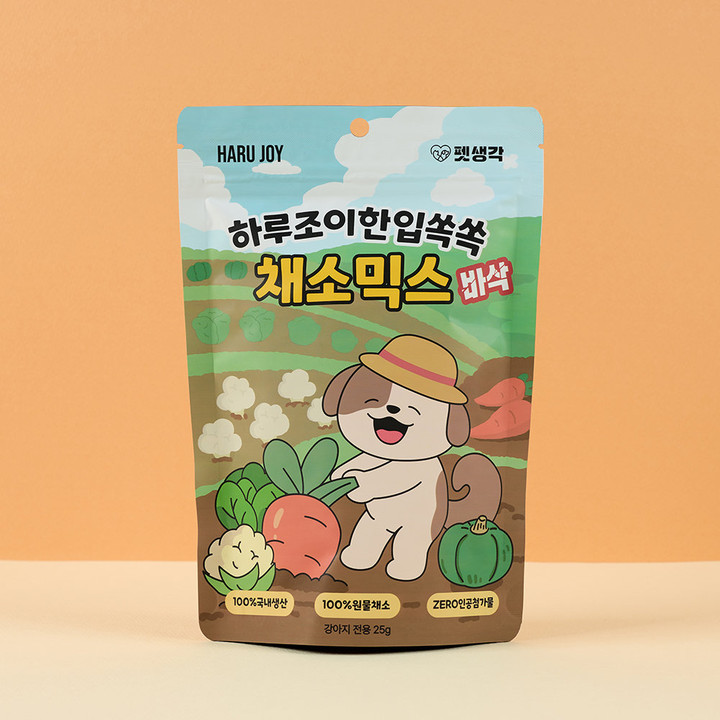 펫생각 하루조이 한입쏙쏙 채소믹스 25g