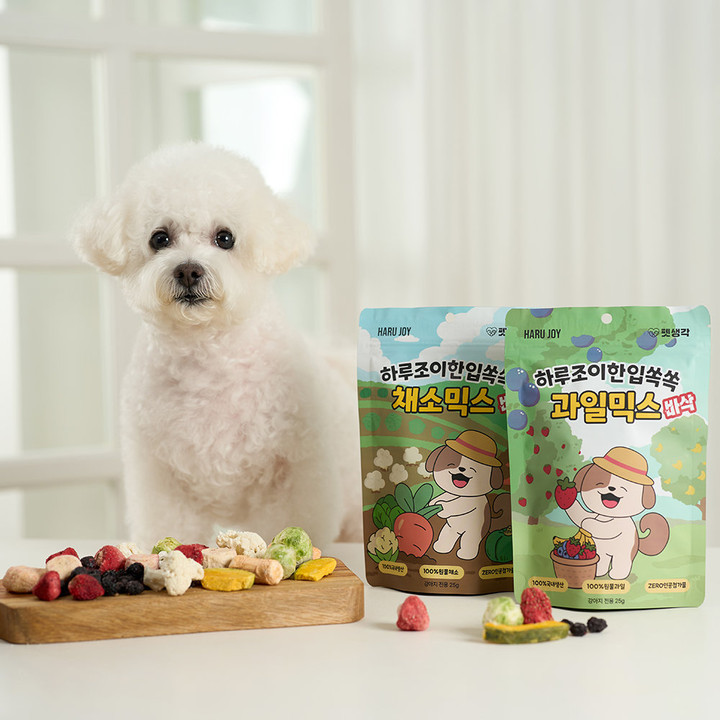 펫생각 하루조이 한입쏙쏙 채소믹스 25g