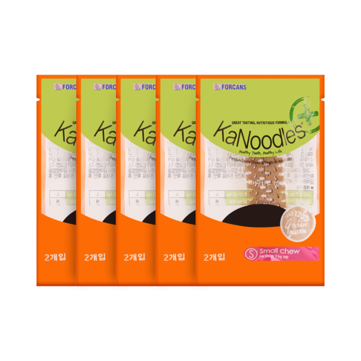 카누들 플러스 덴탈껌 S 소형견용 2개입 5묶음
