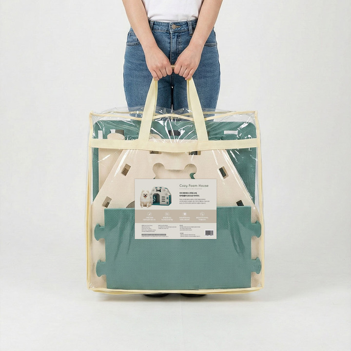 크레용펫 코지 폼 하우스 대형 강아지 집