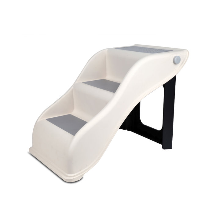 오엠지 강아지 계단 아이보리