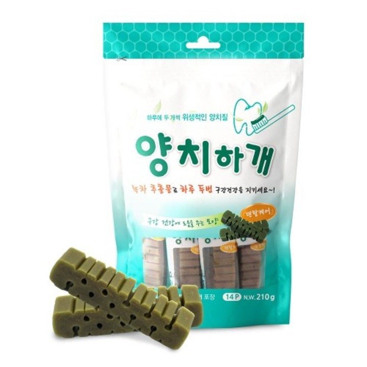 양치하개 강아지껌 덴탈케어 14P